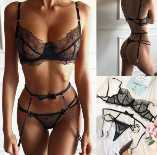 Aida Lace Lingerie Set – Sexy European-Style Bra & Panty