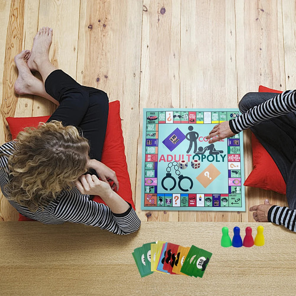 Couple Board Game Adultopoly Board Game Couple Board Game Entertainment Board Cards Games Couples Outdoor Portable Game ﻿Gifts