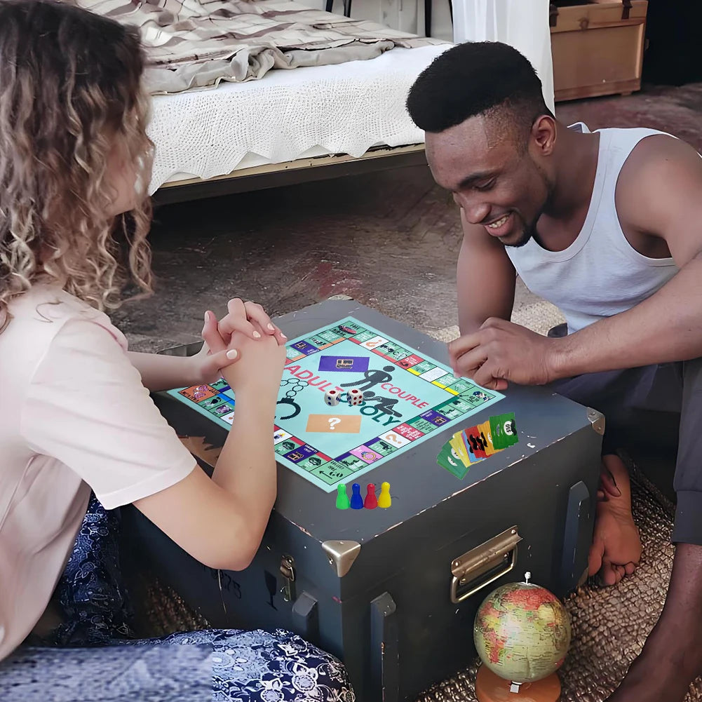 Couple Board Game Adultopoly Board Game Couple Board Game Entertainment Board Cards Games Couples Outdoor Portable Game ﻿Gifts
