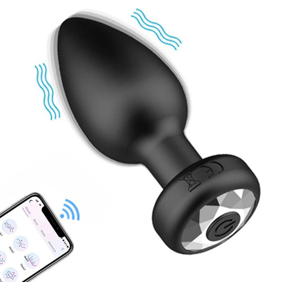 Remote Control Butt Plug Vibrator – Silicone Anal Toy