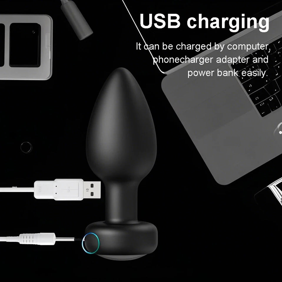 Remote Control Butt Plug Vibrator – Silicone Anal Toy