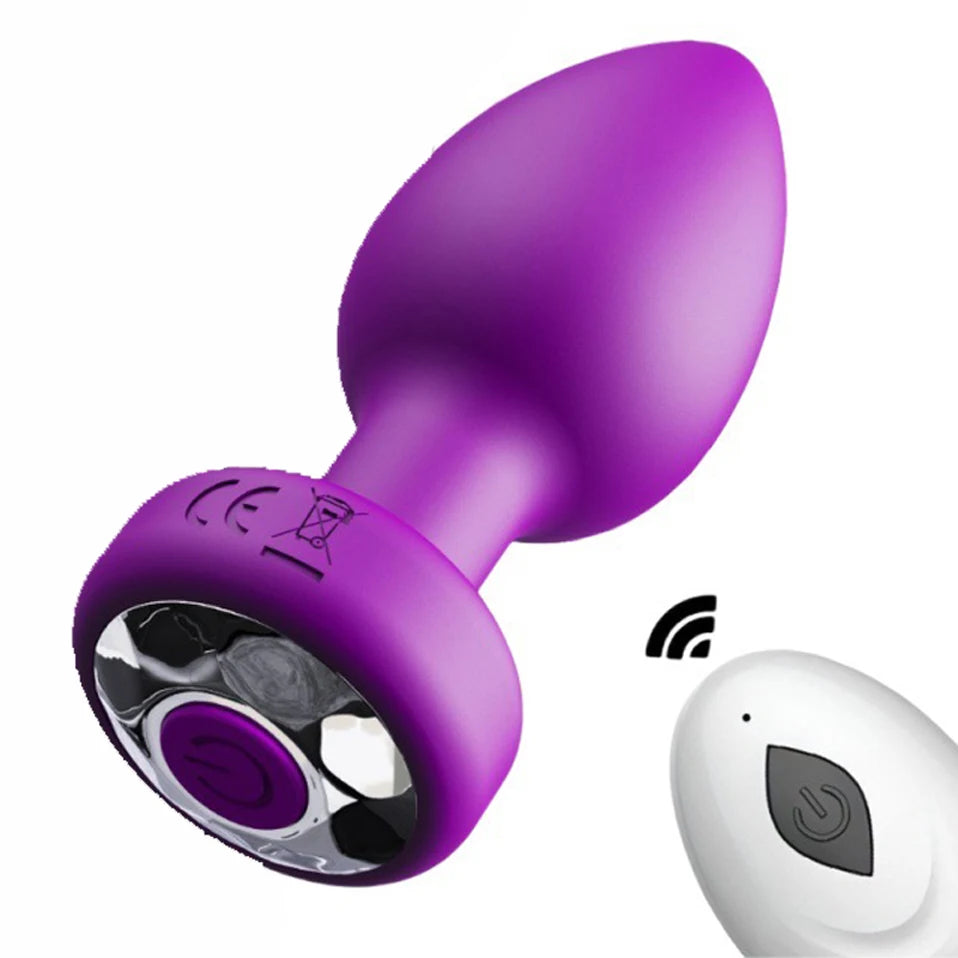 Remote Control Butt Plug Vibrator – Silicone Anal Toy