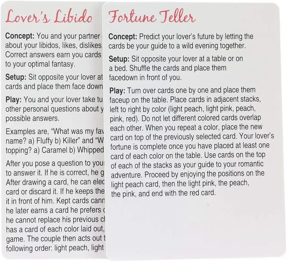 Couples Drinking Game – Sexual Position Cards for Adults