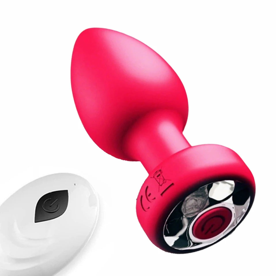 Remote Control Butt Plug Vibrator – Silicone Anal Toy