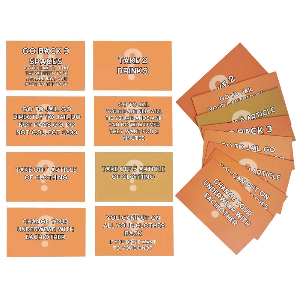 Couple Board Game Adultopoly Board Game Couple Board Game Entertainment Board Cards Games Couples Outdoor Portable Game ﻿Gifts