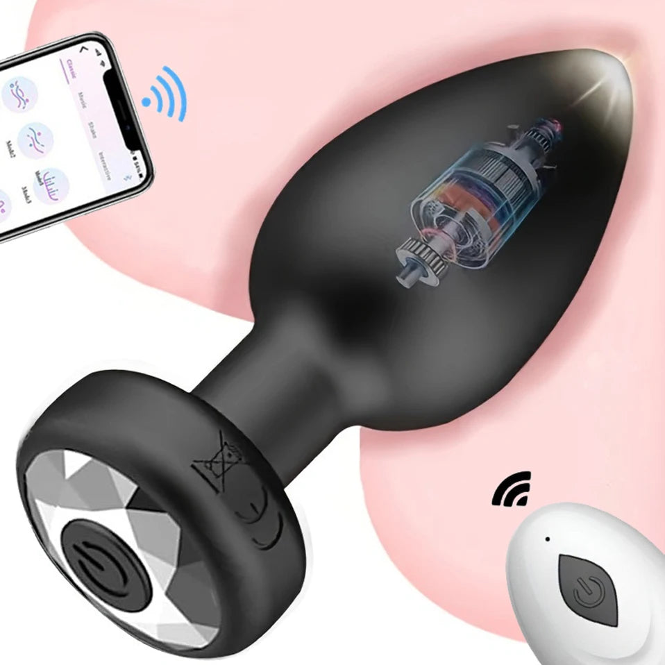 Remote Control Butt Plug Vibrator – Silicone Anal Toy
