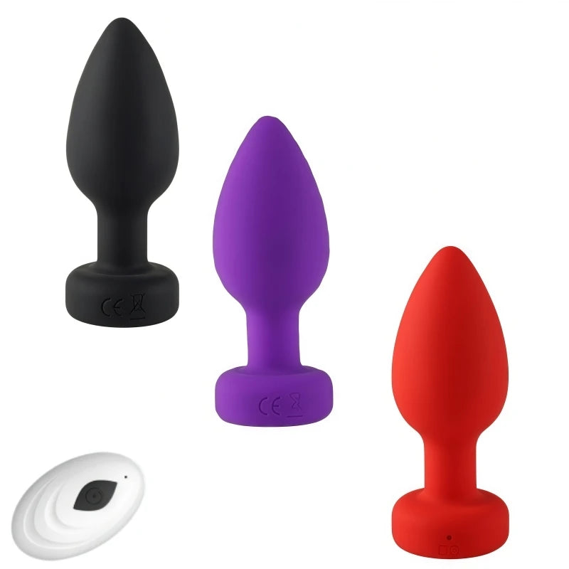 Wireless Remote Control Anal Plug – Silicone Prostate Massager