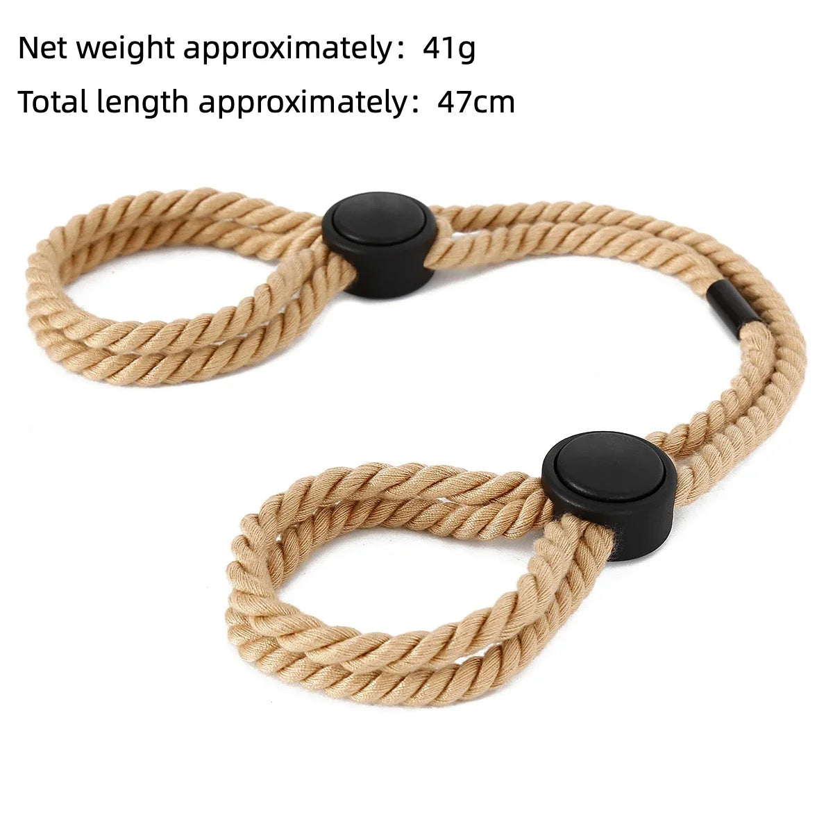 BDSM Adjustable Rope Handcuffs – Fetish Restraints for Couples