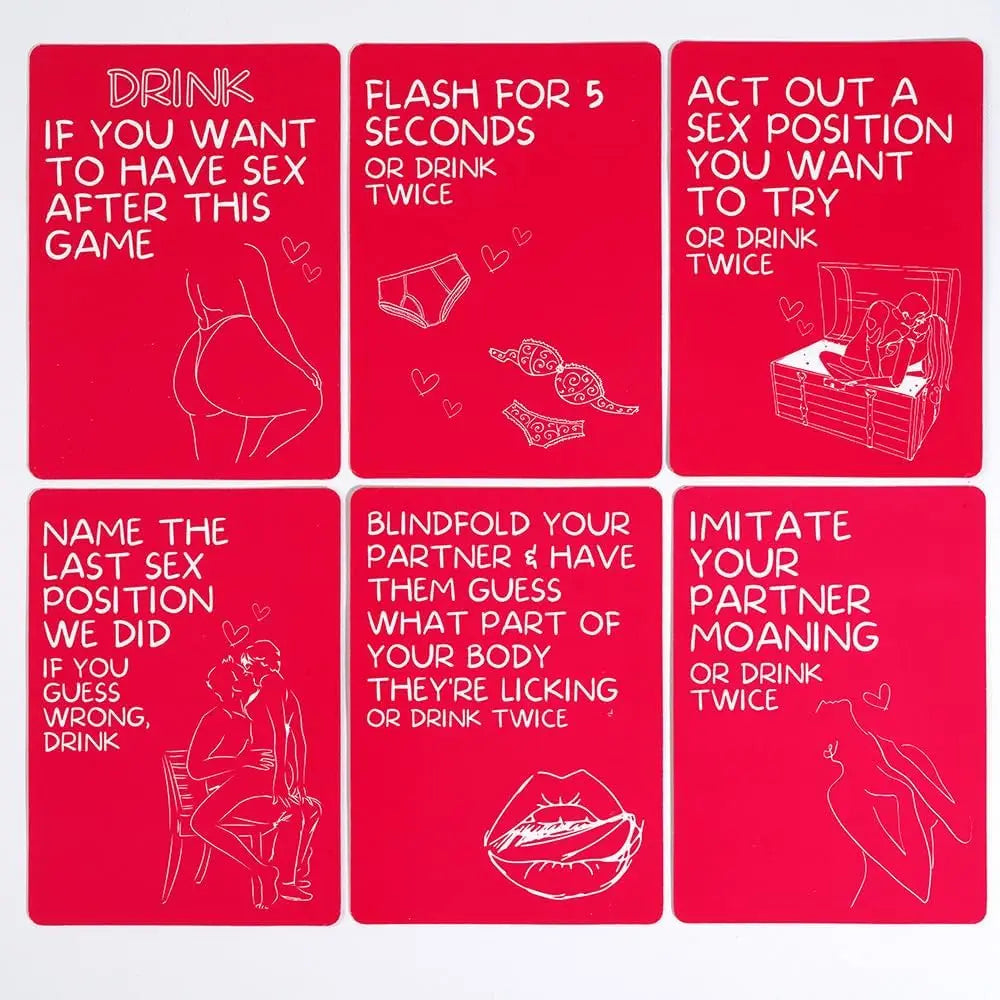 Couples Drinking Game – Sexual Position Cards for Adults