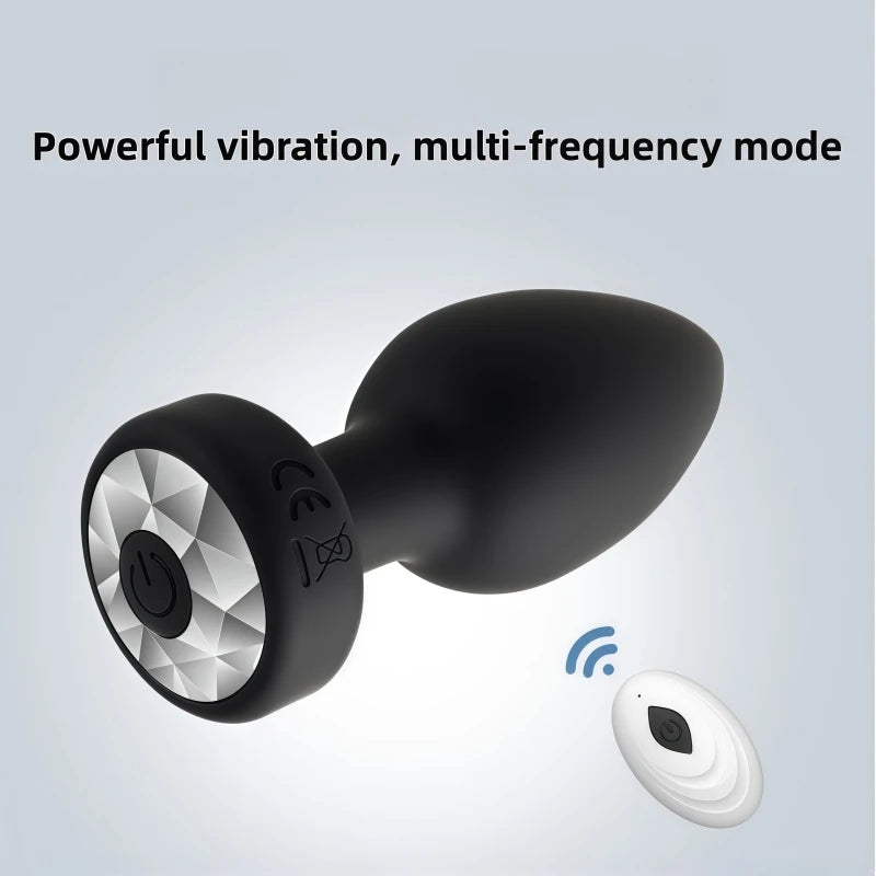 Wireless Remote Control Anal Plug – Silicone Prostate Massager