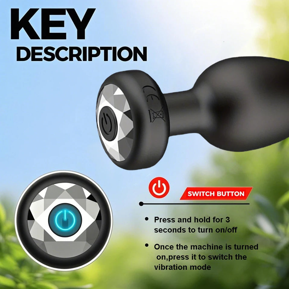 Remote Control Butt Plug Vibrator – Silicone Anal Toy