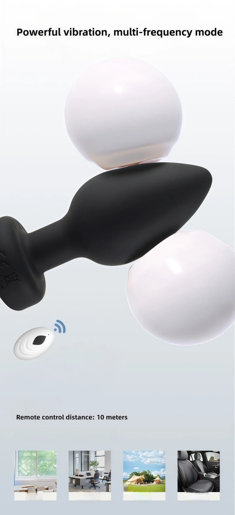 Wireless Remote Control Anal Plug – Silicone Prostate Massager