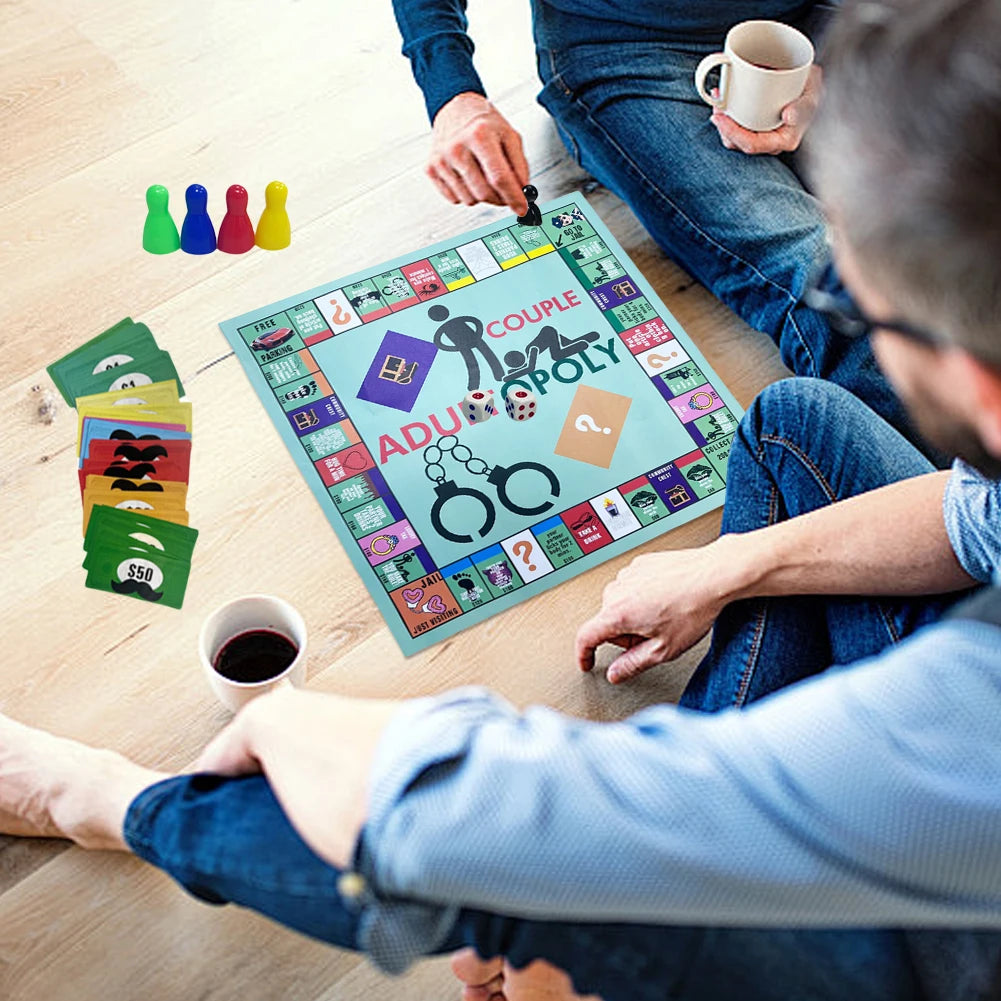 Couple Board Game Adultopoly Board Game Couple Board Game Entertainment Board Cards Games Couples Outdoor Portable Game ﻿Gifts