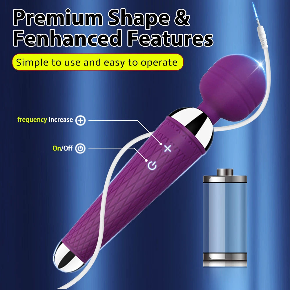 Magic Wand Clitoris Vibrator Massager – USB Rechargeable AV Wand