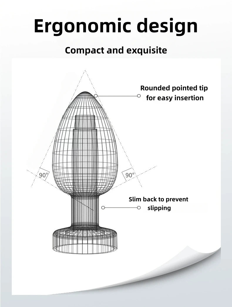 Wireless Remote Control Anal Plug – Silicone Prostate Massager