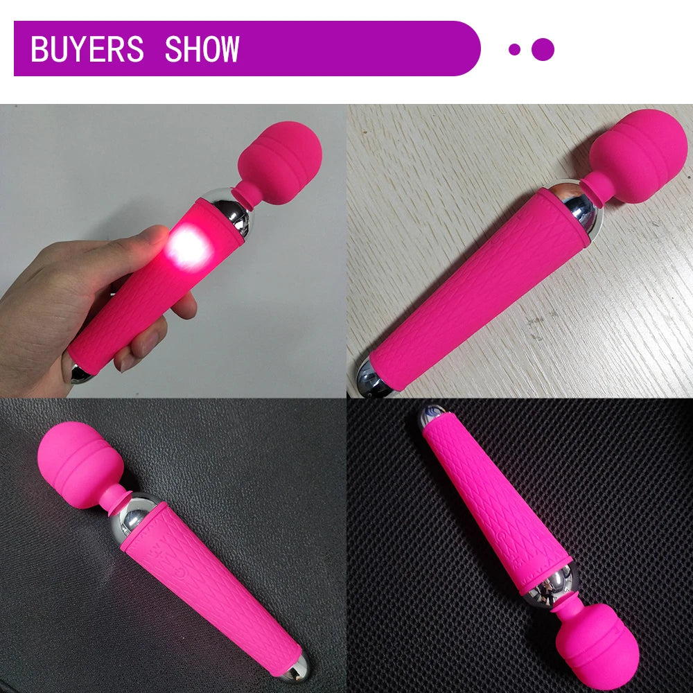 Magic Wand Clitoris Vibrator Massager – USB Rechargeable AV Wand